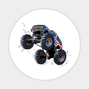 Cartoon monster truck Magnet